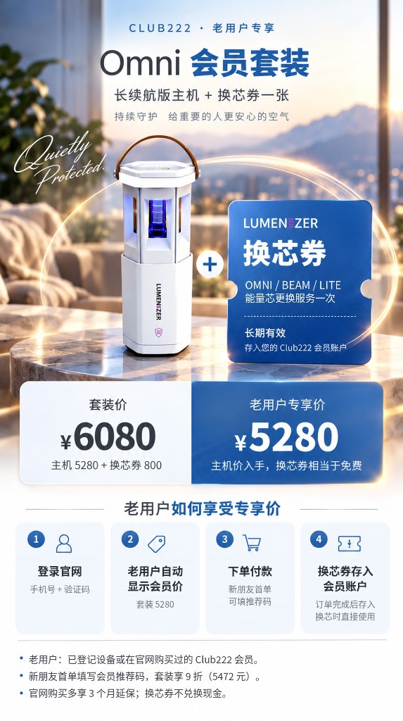 Omni 会员套装（长续航版 + 换芯券）